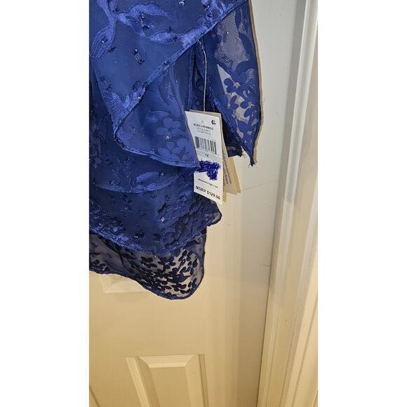 NWT Alex Evenings Blue Lace and Rhinestone Size 1X (bust 43) - Picture 2 of 5